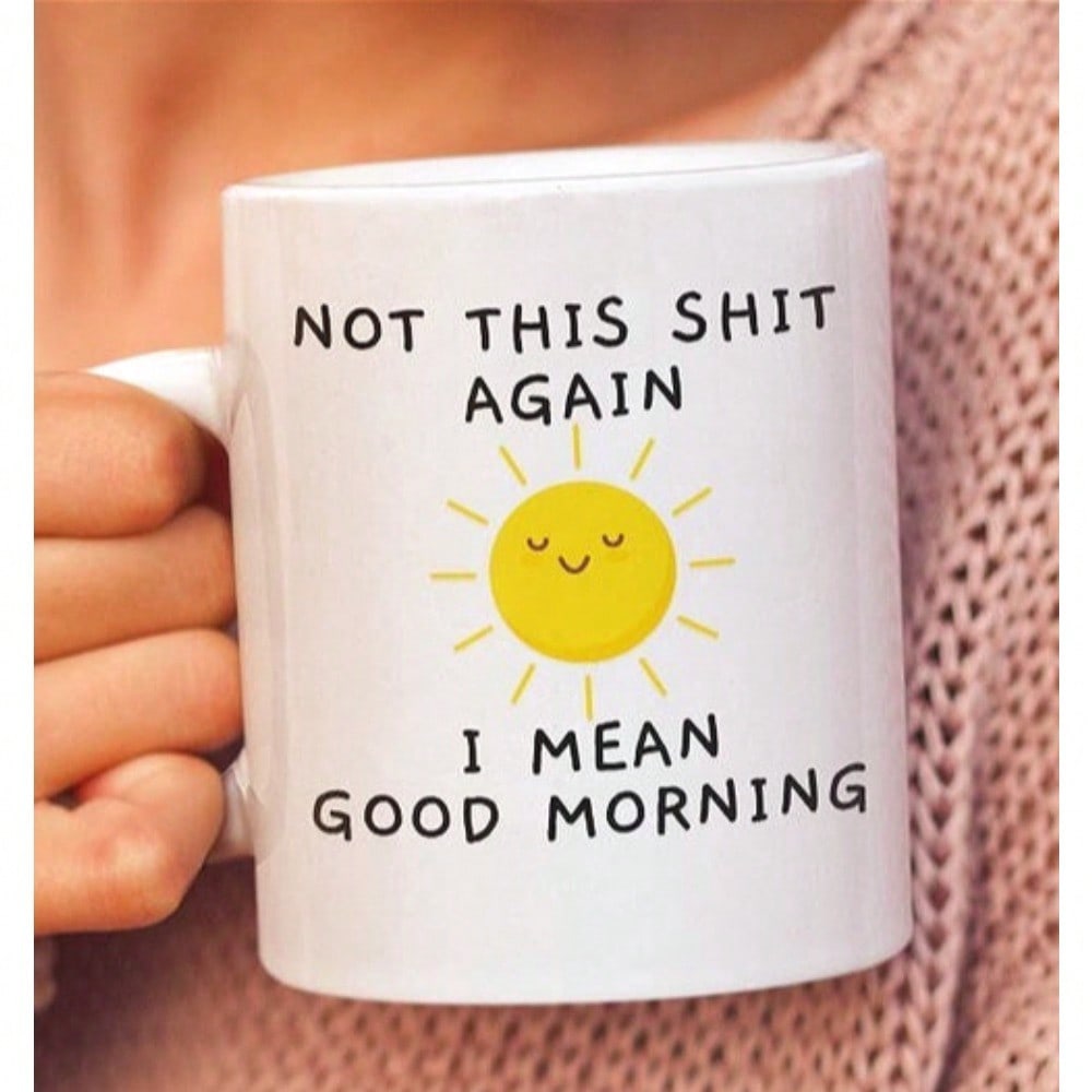 Not This Again Funny Coffee Mug – 11oz Sarcastic Office Cup, Birthday & Holiday Gag Gift