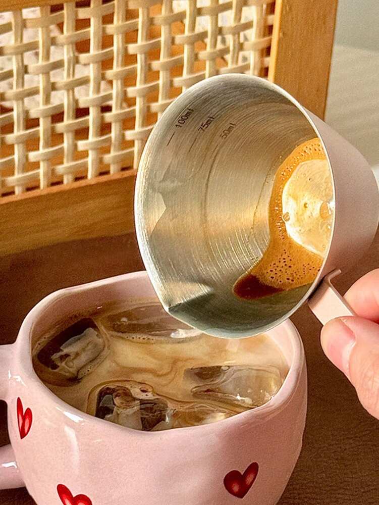 Creative Heart-Shaped Ceramic Coffee Mug – Cute Couple Tea Cup for Home, Office & School